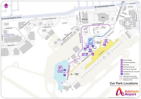 Terminal & Long Term Car Park at Adelaide Airport Location