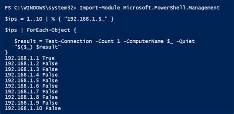 PowerShell Ping Sweep Script - ShellGeek