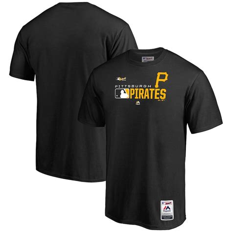 Men's Pittsburgh Pirates Majestic Black Big & Tall Authentic Collection ...