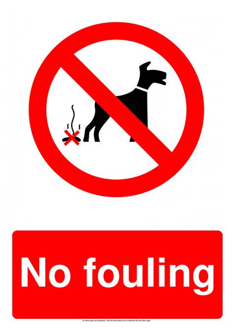 Dog Fouling Signs | Poster Template