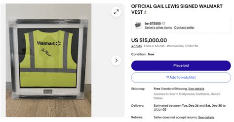 A Walmart Vest Signed By Viral Former Employee Gail Lewis Is Up For Auction…And The Bid Is ...