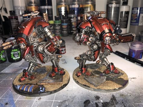 Armiger Warglaives awaiting the arrival of new Imperial Knights. : r/Warhammer40k