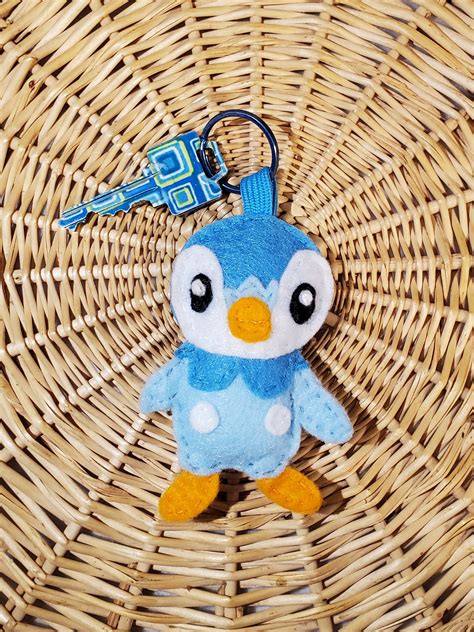 Piplup Pokemon Felt Plush Keychain, Made to Order - Etsy