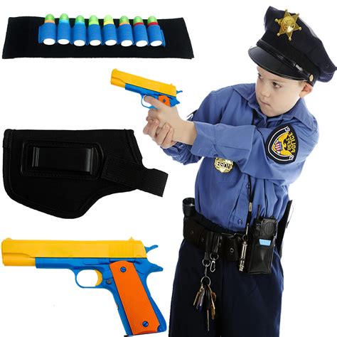 Buy Colt 1911 Kid Toy with Soft Bullets Ejecting Magazine with Black Holster - Style of M1911 ...