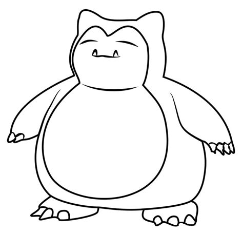 Snorlax Coloring Pages - Free Printable Coloring Pages for Kids