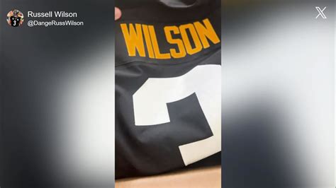 First look at unboxing of quarterback Russell Wilson's new Pittsburgh ...