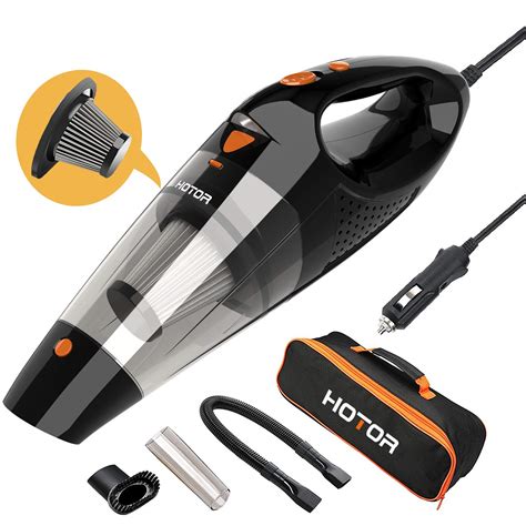 HOTOR Car Vacuum, Corded Car Vacuum Cleaner High Power for Quick Car Cleaning, DC 12V Portable ...