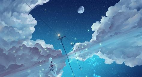 Starry Night Anime Wallpapers - Top Free Starry Night Anime Backgrounds ...