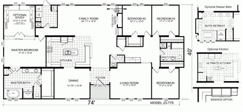 Triple Wide Modular Floor Plans - floorplans.click