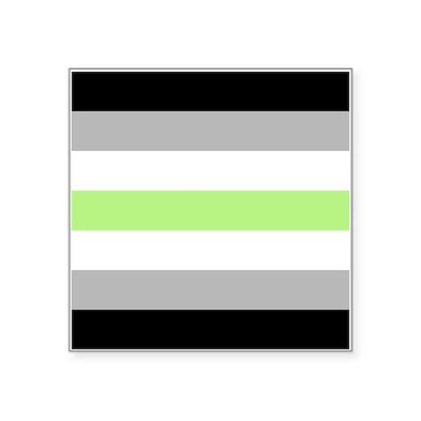 Agender Pride Flag Square Sticker 3" x 3" by GriffonPress - CafePress