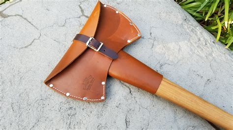 Full Cover Double Bit Leather Axe Sheath - Etsy