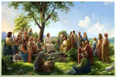 sermon on the mount painting on canvas