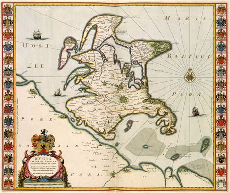 Rügen aus dem Lubinschen Atlas von 1631 | Map, Humanoid sketch, City