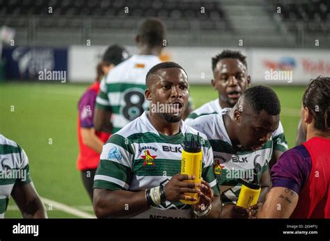 Zimbabwe player during the Rugby Africa Cup 2022, World Cup 2023 ...