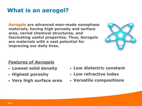 PPT - Recent Developments with Aerogel Technologies Aerogels World Summit 2008, October 15-17 ...