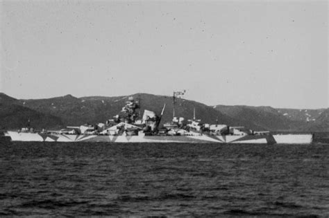 Battleship Tirpitz in camouflage. Norway 1943 | World War Photos