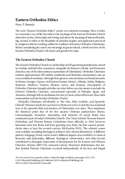 (PDF) Eastern Orthodox Ethics | Perry Hamalis - Academia.edu