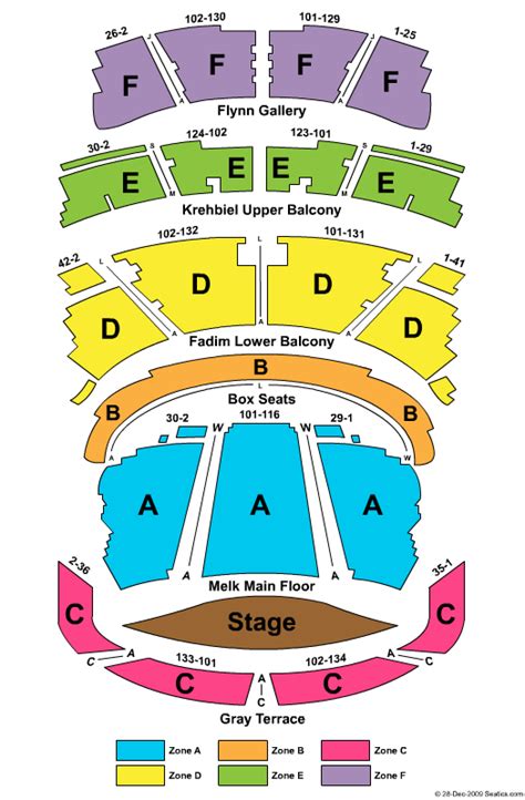 Chicago Symphony Center Seating Chart | Chicago Symphony Center Event ...