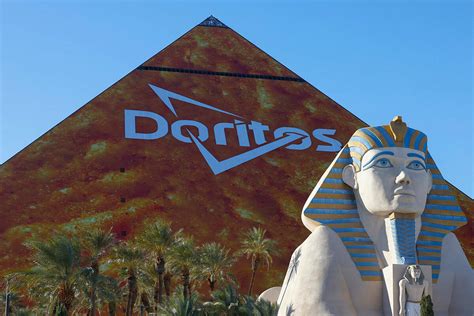 Doritos chip lands on Luxor for first Super Bowl sponsor building wrap ...