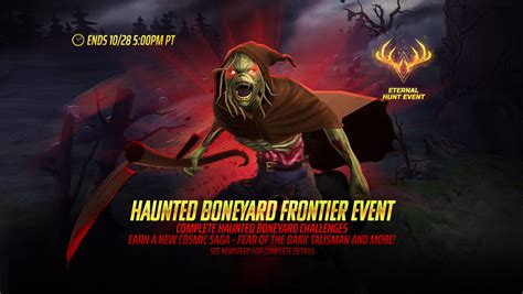 The Haunted Boneyard (Frontier) – Earn new Cosmic Saga Fear of the Dark ...