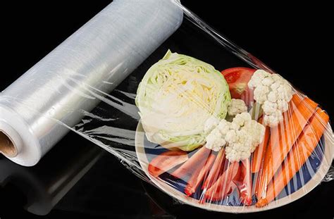 China Clear Shrink Fresh Wrap Packaging PE Cling Film for Vegetables Clear Shrink Fresh Wrap ...