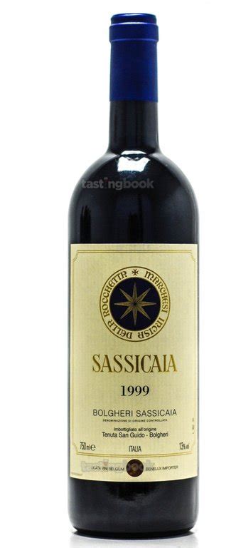 Sassicaia 1999 Tenuta San Guido | Your personal wine professional | Tastingbook