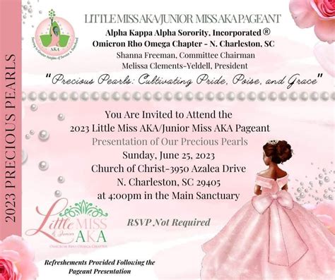 2023 Little Miss AKA Pageant , Azalea Drive Church of Christ, Charleston, 25 June 2023