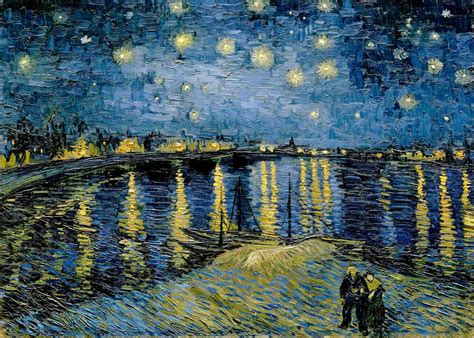 Cuadro, Noche Estrellada Sobre El Ródano, Van Gogh, 70x100cm - $ 750.11 ...