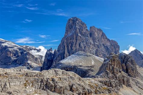 Paternkofel Mountain, Dolomites, South Tyrol Stock Image - Image of ...