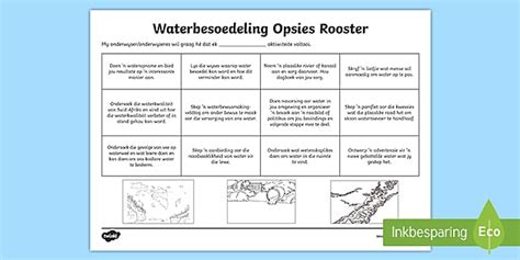 Waterbesoedeling Opsies Rooster (teacher made) - Twinkl