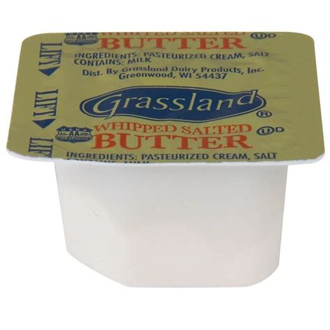 Grassland 5 Gram Whipped Salted Butter Portion Cups - 720/Case | Salted ...