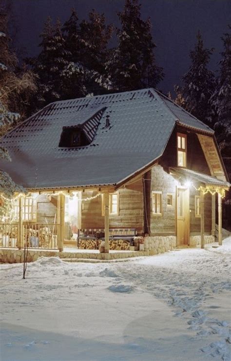 Cabin In The Snow | Cabins in the woods, Winter cabin, Cottage