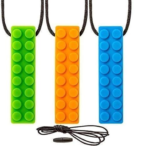 Amazon.com: Sensory Chew Necklace Chewing Tool–(3 Pack with Extra Cord & Clasp) : Baby