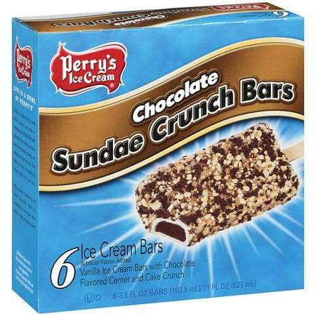 Perry's Ice Cream Chocolate Sundae Crunch Bars, 6 - 3.5 oz bars ...