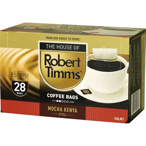 Robert Timms Mocha Kenya Style Coffee Bags 28 Pack | Woolworths