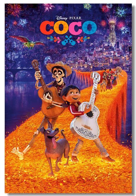 Custom Canvas Wall Mural Coco Poster Coco The Day Of Death Wall ...