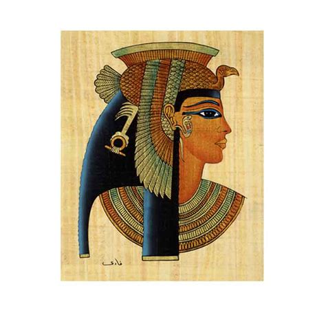 Vintage Ancient Egyptian Kings Papyrus Paper Painting Cleopatra Isis Art & Collectibles Acrylic ...