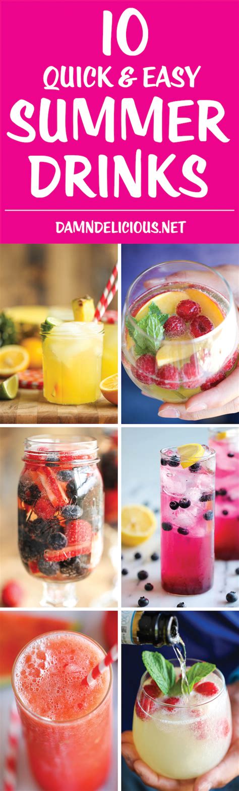 10 Quick and Easy Summer Drinks - Damn Delicious