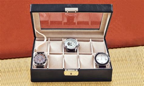 Personalized Men's Watch Case | Groupon Goods