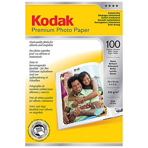 Kodak Premium Photo Paper - 100 Gloss Sheets | BIG W