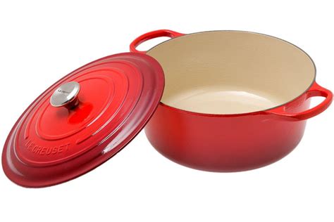 Le Creuset cast iron casserole dish 30 cm, 8,1L cherry red ...