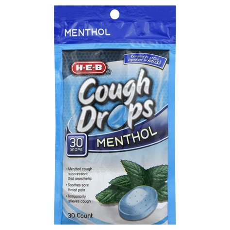 H-E-B Menthol Cough Drops - Shop Cough, Cold & Flu at H-E-B