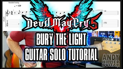 Devil May Cry 5 Bury the Light Guitar Solo Tutorial - YouTube