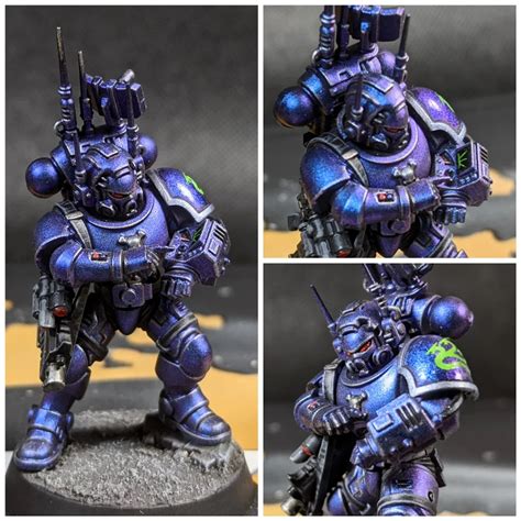 Colour scheme test for a planned Alpha Legion kill team! : Warhammer40k ...