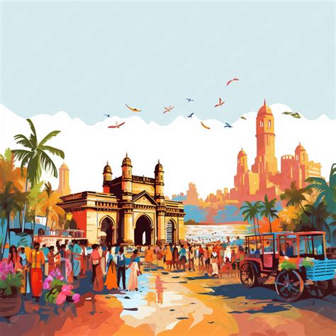 Vibrant Mumbai Bustling Markets Landmarks and Cultural Heritage ...