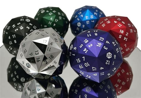 These 120-Sided Metal Dice Weigh Half a Pound Each