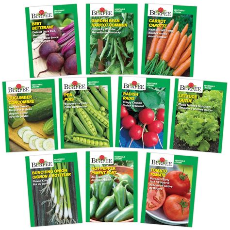 Burpee Vegetable Seed Variety Collection (10-Pack) | The Home Depot Canada