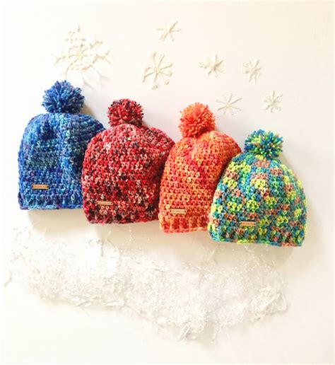 Colorful Winter Hat in merino wool