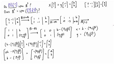 Does a set of vectors span R^n? - YouTube