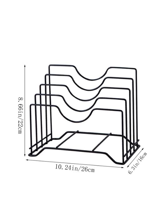 1pc Pot Lid Organizer, Cutting Board Rack, Kitchen Shelf Chopping Board ...